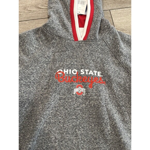 Ohio State Buckeyes Pullover Hoodie Gray Men’s Small NWT College Athletic - Picture 2 of 8